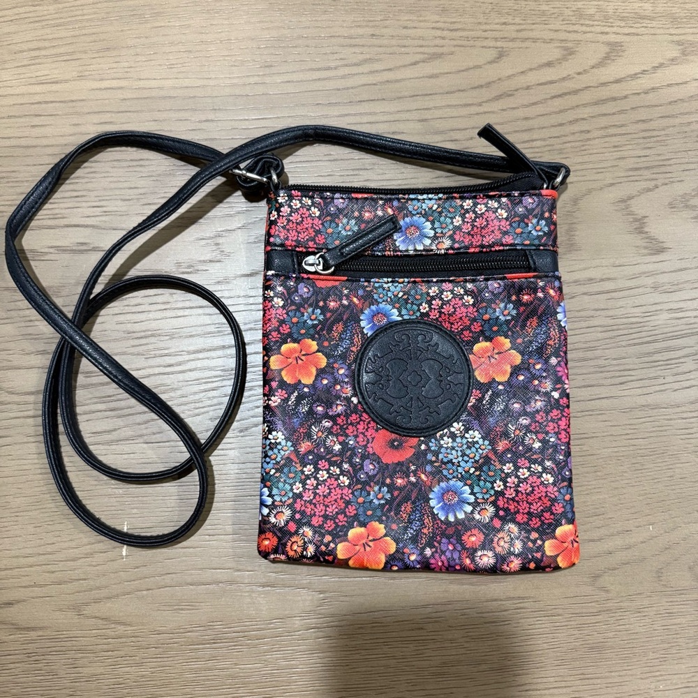 Floral‎ Crossbody Bag Small Purse Lightweight Travel Everyday Handbag Vacation